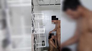 we started in the bathroom and ended up in bed with hardcore ass fucking