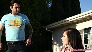 Goth Babe Sucks Huge Cock Then Fucks It Deep