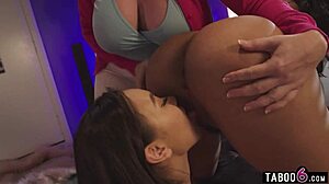 College Teens Kimmy Kimm and Summer Col in Lesbian Dorm Threesome with MILF Dee Williams