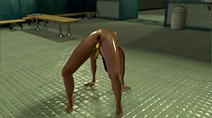 Edwina's Anal Toys Fucking Her Ass And Feet