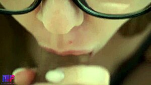 step sister sucks cock in pov close-up fantasy