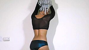 Watch aqua undress and tease with her small tits?