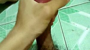 Staying home from school due to epidemic, masturbating hard