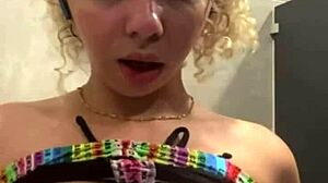 teen latina masturbates in gym