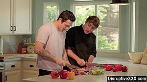 Gay man covertly has sexual relations with his food prep instructor