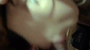 fat girl deepthroats cock and gags hard 😍