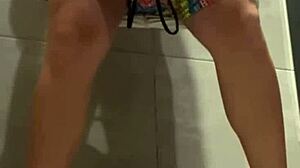 teen latina masturbates in gym