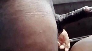 black guy unleashes tasty cum