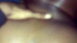 Backshots and creampie slim thick ebony