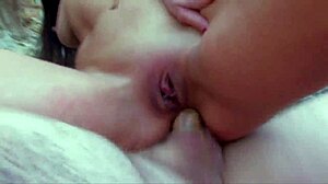 European Blonde with Tattoos Loves Intense Anal Blowjob Passionately