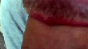 Public gay cruising with a huge dick blowjob outdoors.