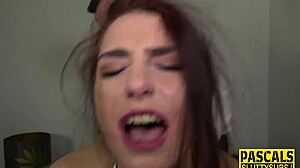 Kinky BDSM slut sucking cock, isn't that hot?