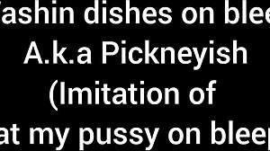 i'm washin dishes sayin eat my pussy