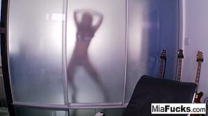Hot Mia Shows Off Her Pussy, Tits, And Ass While Masturbating