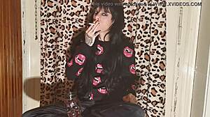 Smoking Goth Girl After Long Day Behind Scenes Pt2 HD!