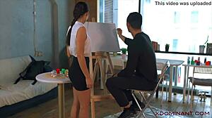 Kinky Artist Lilu Moon Teaches Student Sensual Sex