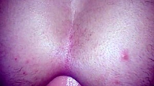 Huge dildo penetrates tight ass in intense anal fucking session