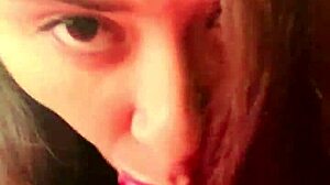 does this whore really orgasm from my blowjob? ends with a facial!