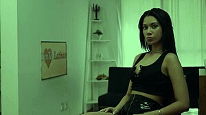 Baddass Tight Tall Teen 18+ Latina Amateur Blowjob Sucking A Big White Cock