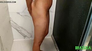 Recording Liliane Rodrigues Taking Bath In Porn Debut