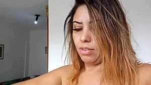 latina amateur sarah rosa gets horny and shows cute ass and pussy in homemade sex