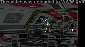 We played the sci-fi mission with Aletta's ending.