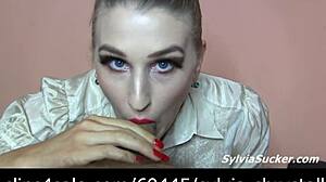 suggestive blowjob from neighbor's wife ending in cumshot