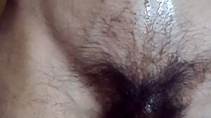 gay fag playing with his navel and cumming on belly