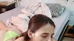 watching movie with boy, drinking cum