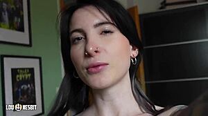 hey, wanna try pegging with lou nesbit and lia louise?