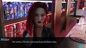 Horny redhead petra roleplays college babe with big tits.