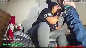 Lizeth, my cum-hungry Latina, sucks me quick!