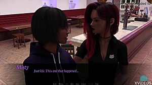 Horny redhead petra roleplays college babe with big tits.