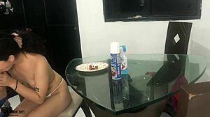 i get so horny eating cock with strawberry and cream part 1