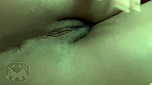 playing with my kitty in a homemade solo session, fingering softly.