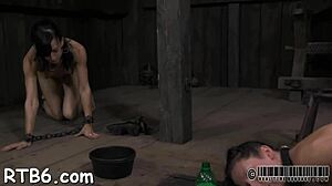 Intense whipping on beauty's arse