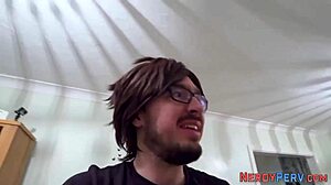 Real newbie rides nerds dick