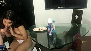 i get so horny eating cock with strawberry and cream part 1