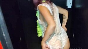 Argentinian friend flashing in swingers setting