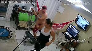 Brazilian amateur steals panties and masturbates with monster cock