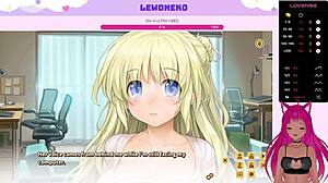 What does VTuber LewdNeko do in Love Cubed Part 8?