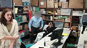 i caught my stepmom and stepdaughter stealin and fucked em both in the office