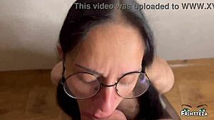 Maid performs deepthroat while being slapped and spat on