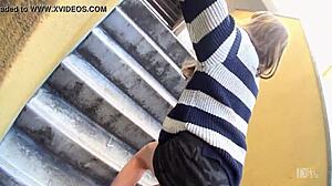 super vip hopping walk with direct clitoris hit and big squirt