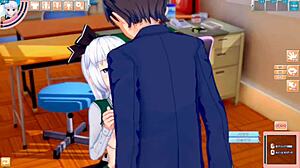 In the world of Touhou, Youmu Konpaku gets her big tits rubbed intensely in this 3D CG anime video