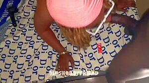 Oh, my boyfriend - hot milf is obsessed with my black cock, deepthroating and ass shaking