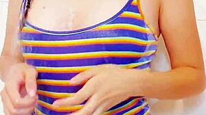 My Little Step Sis Asked Me to Film Her Showering