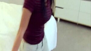 Amateur Latina Teen Rips Clothes For Cock