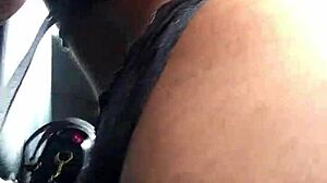 uber driver excited in public car