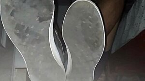 he asks, 'want cum on my sweaty socks?'